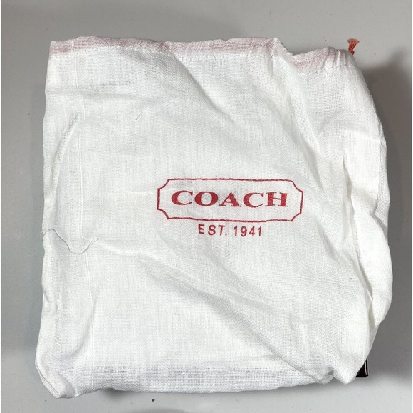 Coach Red Charm Dog Collar Leather XL 22” to 26” Studded Grommets #8848 Dust Bag - Picture 9 of 12